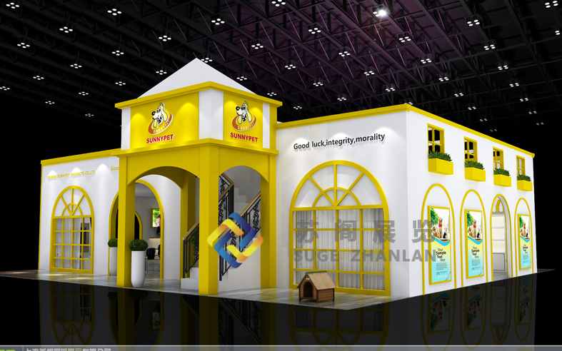 上海寵物展—廈門(mén)吉信德雙層展臺(tái)設(shè)計(jì)